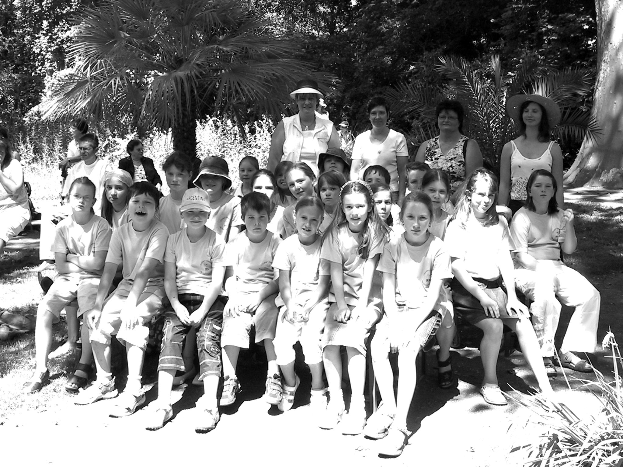 Die junior singers im Botanischen Garten